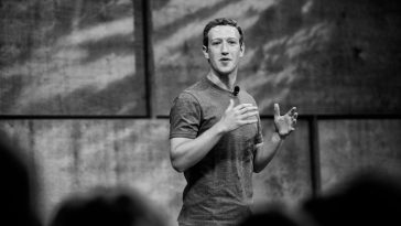 meta ceo mark zuckerberg giving speech on stage