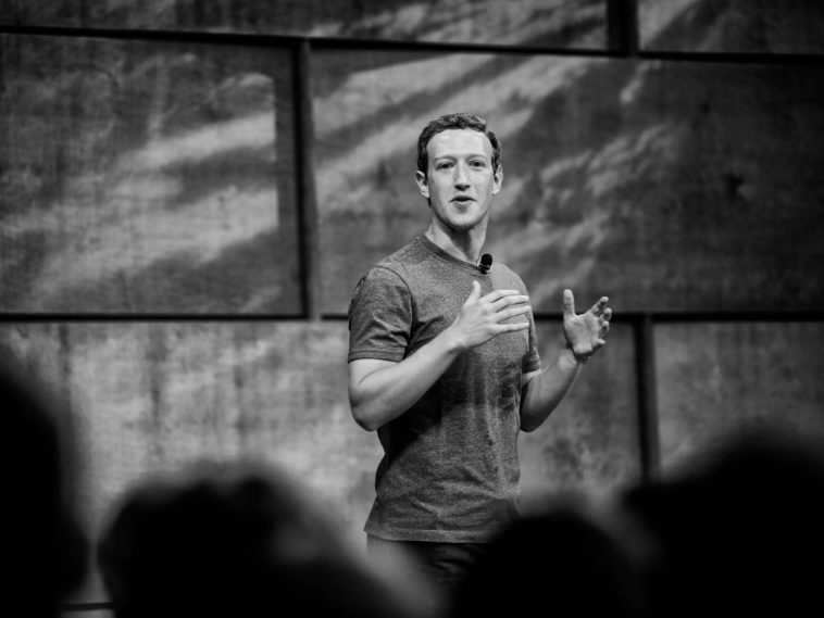 meta ceo mark zuckerberg giving speech on stage