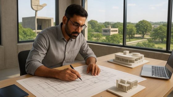 Who is the architect in Chandigarh